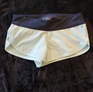 Mint green Hurley athletic shorts